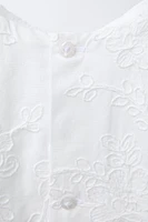 ROBE ET CULOTTE FLEURS BRODÉES