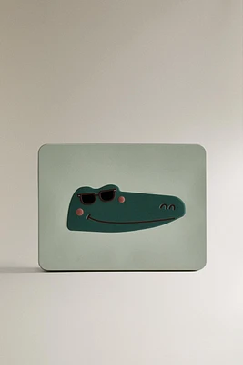 BOÎTE DE RANGEMENT MÉTAL CROCODILE