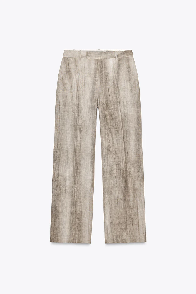 PANTALON BALLON TIE DYE 100 % LIN ZW COLLECTION