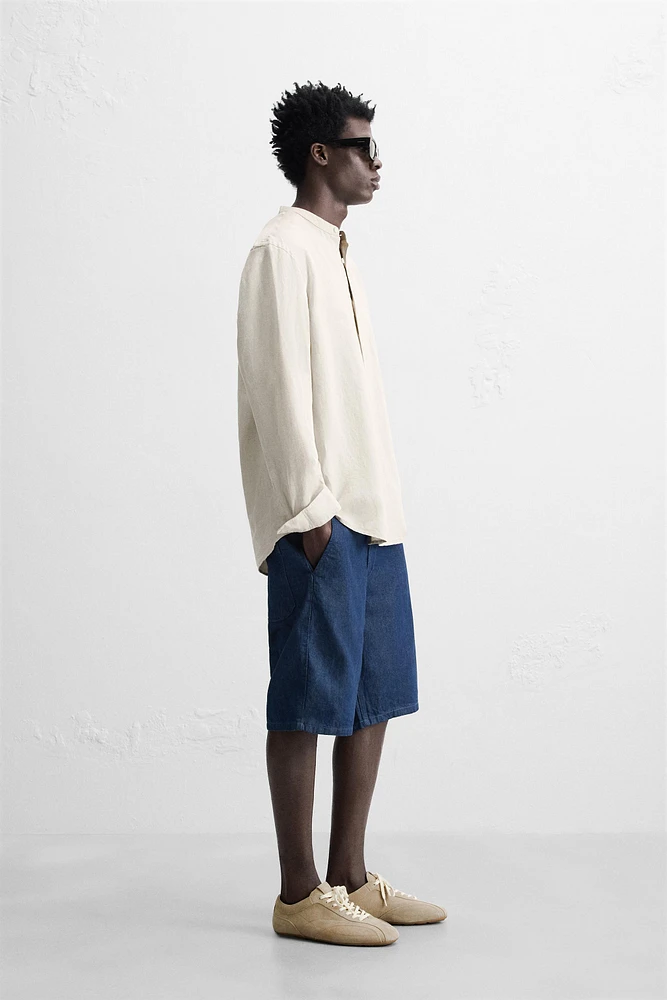 CHEMISE EN LIN ET COTON