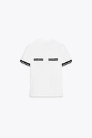 CONTRAST TRIM T-SHIRT