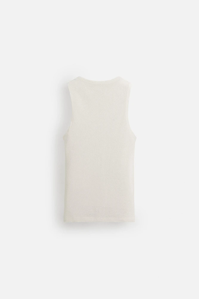 T-SHIRT DÉBARDEUR STRUCTURE OUVERTE