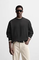 BOXY FIT CREW NECK SWEATSHIRT