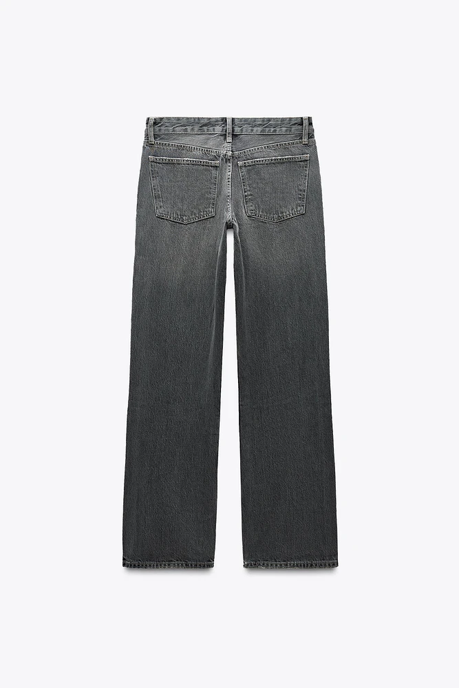 TRF LOW-RISE WIDE LEG JEANS