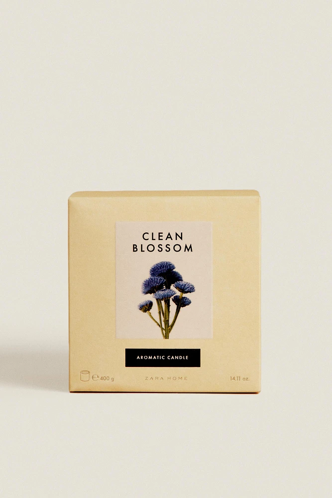 (400 G) CLEAN BLOSSOM SCENTED CANDLE