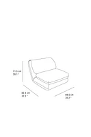 FAUTEUIL PLIABLE INDIVIDUEL BOUCLÉ
