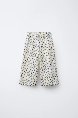 PANTALON IMPRIMÉ FLEURS