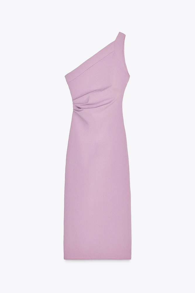 ASYMMETRIC MIDI DRESS