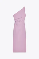 ASYMMETRIC MIDI DRESS