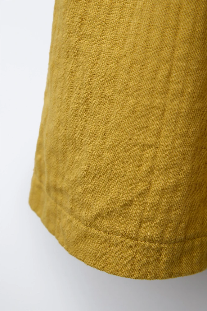 RIB AND TEXTURED COMBINATION DRESS