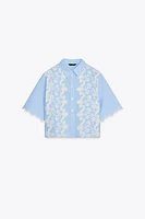 EMBROIDERED SHORT SHIRT