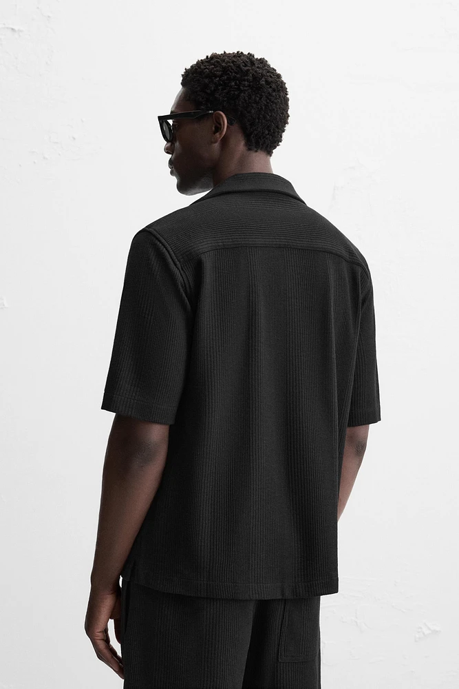 CHEMISE JACQUARD RAYURES
