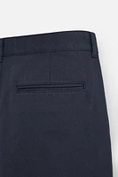 RELAXED FIT PLEATED SHORTS
