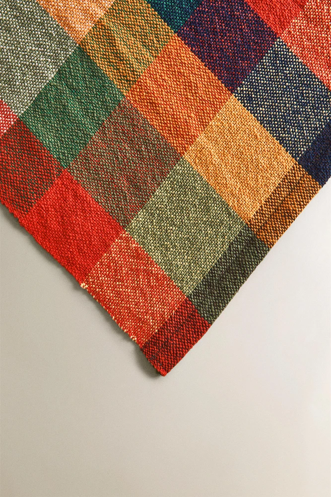 CHECK COARSE COTTON TABLECLOTH