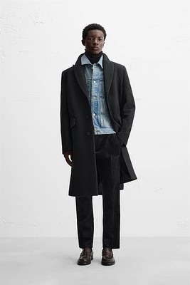 MANTEAU EN MÉLANGE DE LAINE