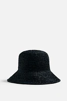 RAFFIA BUCKET HAT