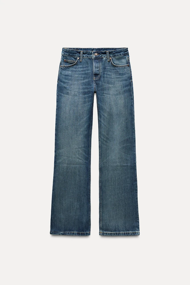 ZW COLLECTION LOW-RISE BOOTCUT FULL-LENGTH JEANS