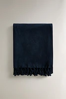 SERVIETTE DE PLAGE COTON FRANGES