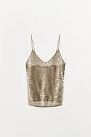 SEQUIN KNIT TOP