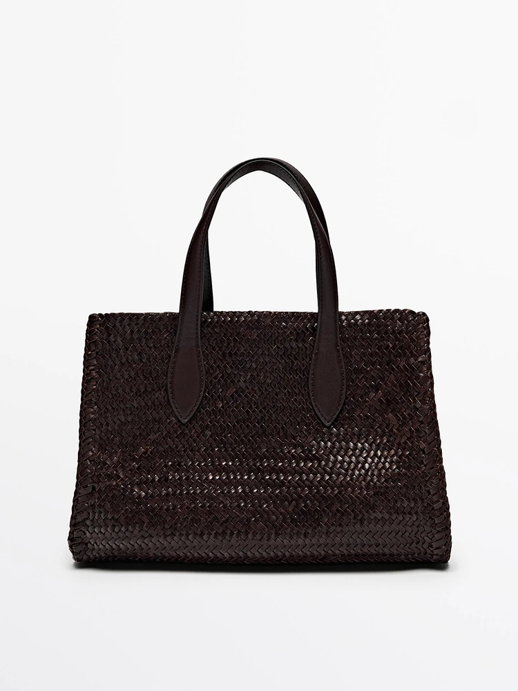 Sac demi-satin tressé nappa