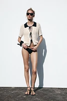 TOP COL POLO CROCHET
