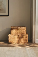 SEAGRASS BASKET WITH LID