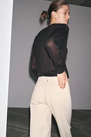 ZW COLLECTION HIGH WAIST WIDE LEG JEANS