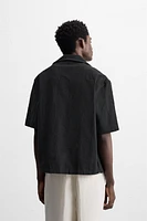 EMBROIDERED COTTON - LINEN SHIRT