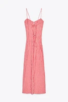 ROBE MI-LONGUE À CARREAUX VICHY
