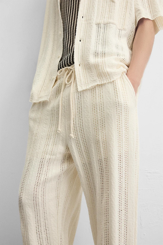 OPEN WEAVE PANTS