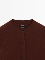 Cardigan manches longues 100 % cachemire