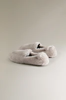 SOFT FAUX FUR LOAFERS