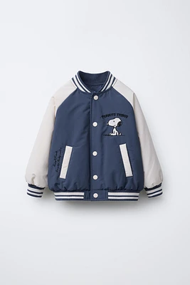 SNOOPY PEANUTS™ EMBROIDERED BOMBER JACKET