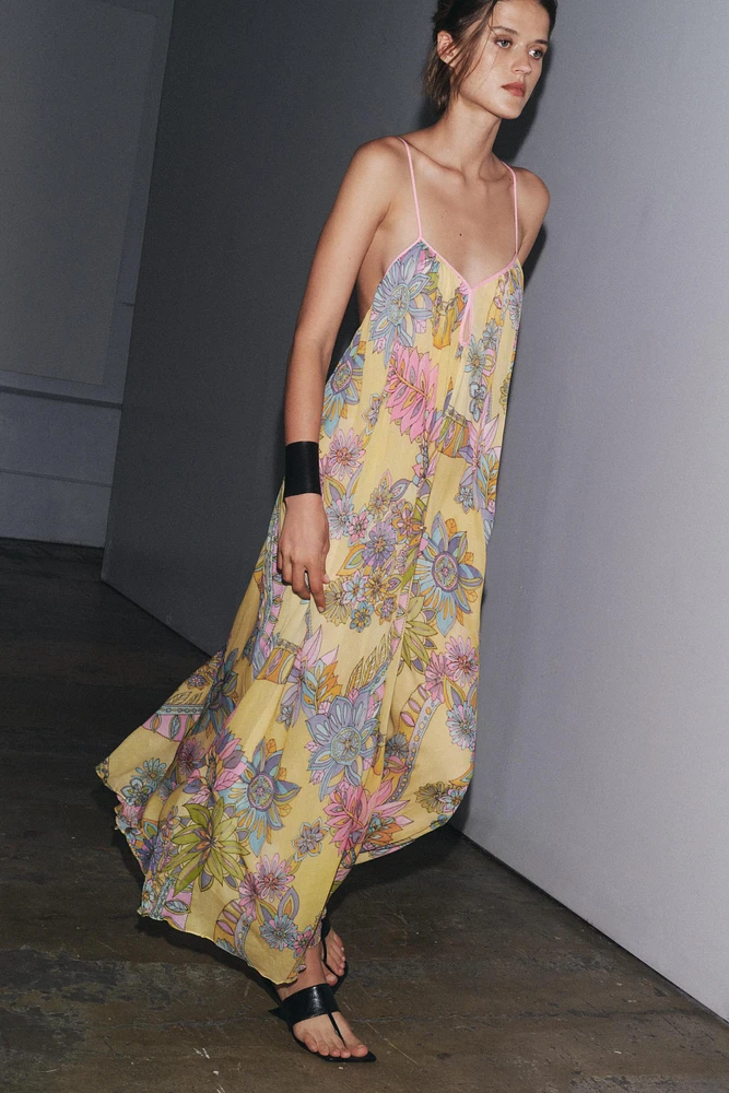 FLORAL PRINT DRESS ZW COLLECTION