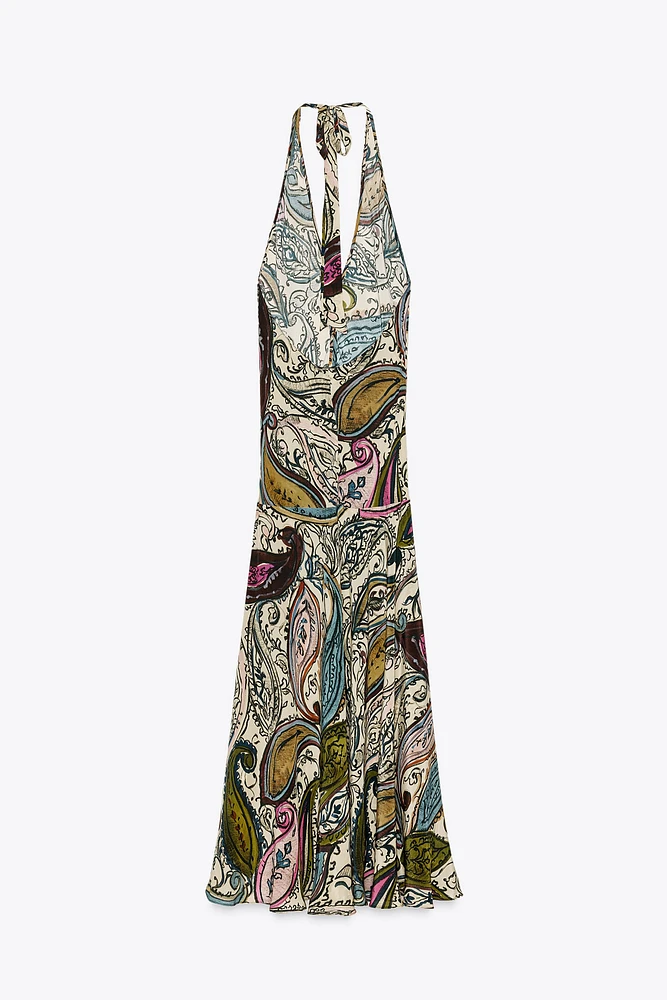 ZW COLLECTION PRINTED HALTER DRESS