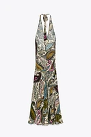 ZW COLLECTION PRINTED HALTER DRESS