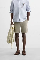 100% LINEN SHORTS