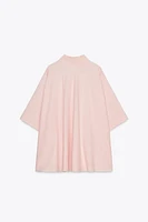 CHEMISE CAPE OVERSIZE RAYURES ZW COLLECTION