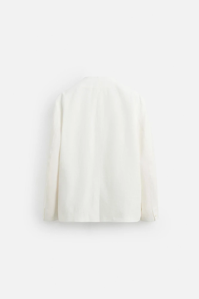 100% LINEN SUIT BLAZER