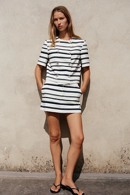 JUPE-CULOTTE RAYURES