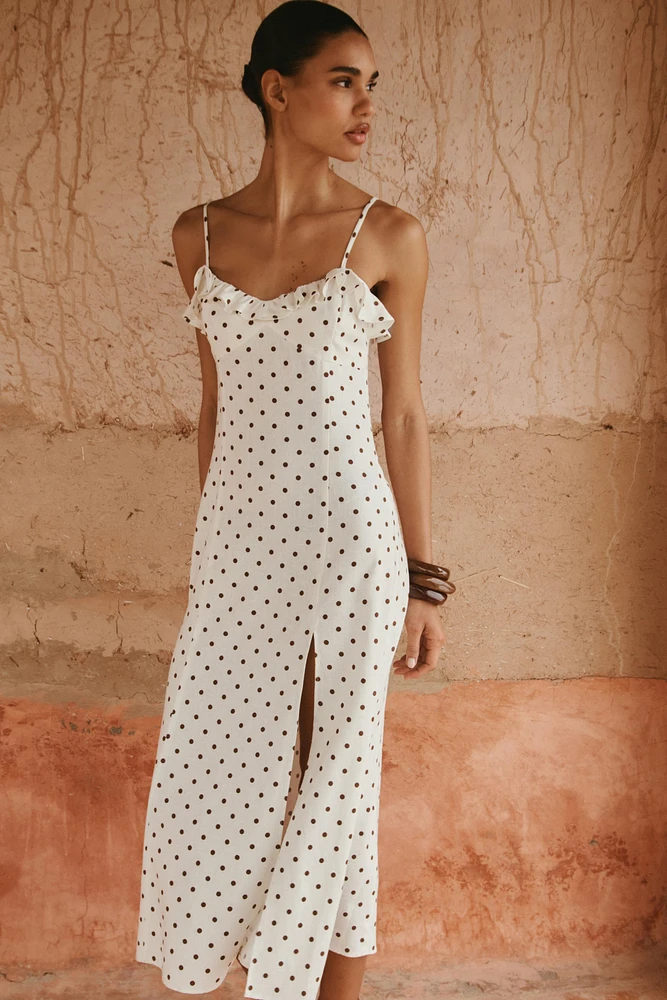 POLKA DOT MIDI DRESS