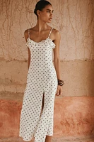 POLKA DOT MIDI DRESS