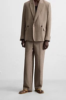 PANTALON DE COSTUME STRUCTURÉ RAYURES