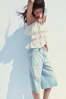 TOP VOLANTS DENTELLE