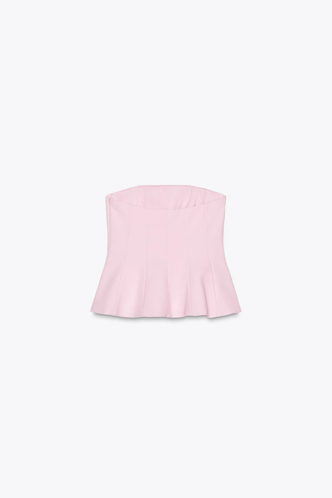 PEPLUM TUBE TOP