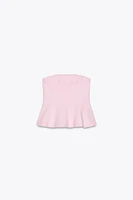 PEPLUM TUBE TOP
