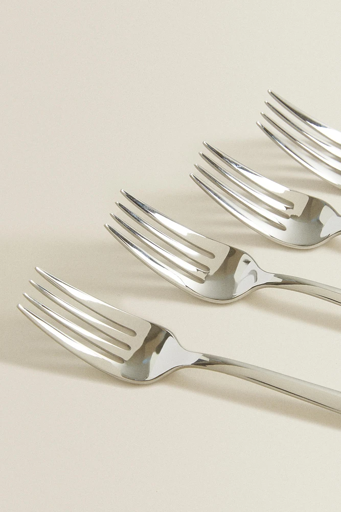 LOT TENEDORES ACERO BRILLO (LOT DE 4)