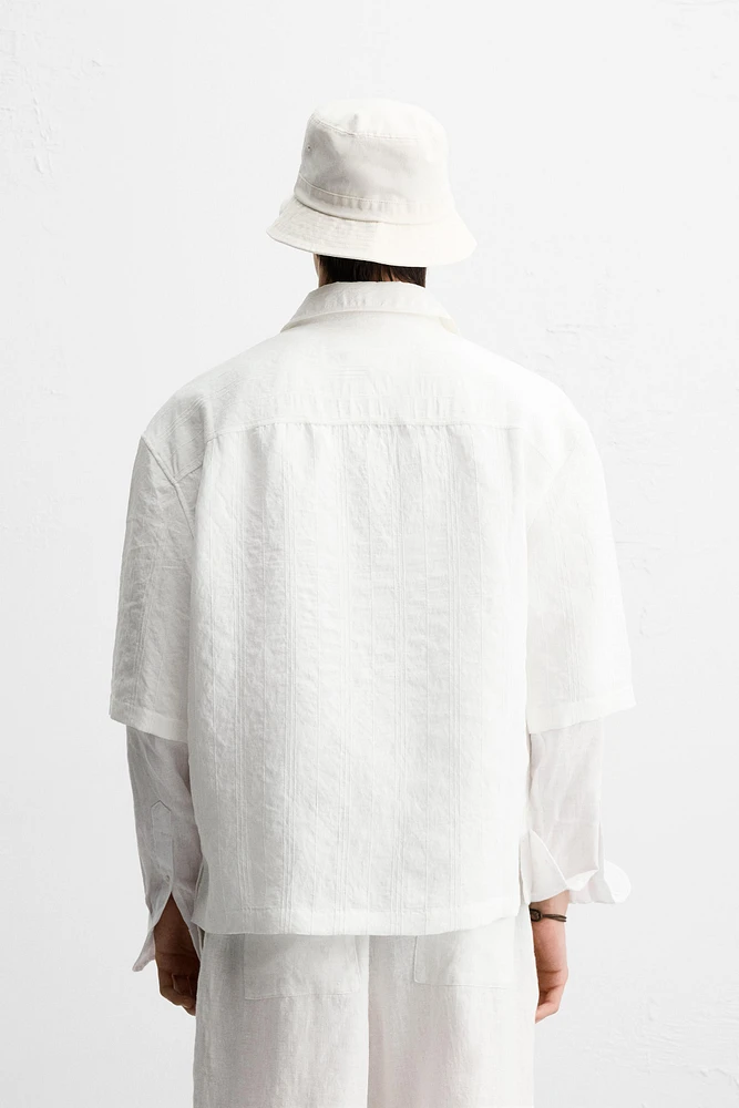 STRIPED JACQUARD SHIRT