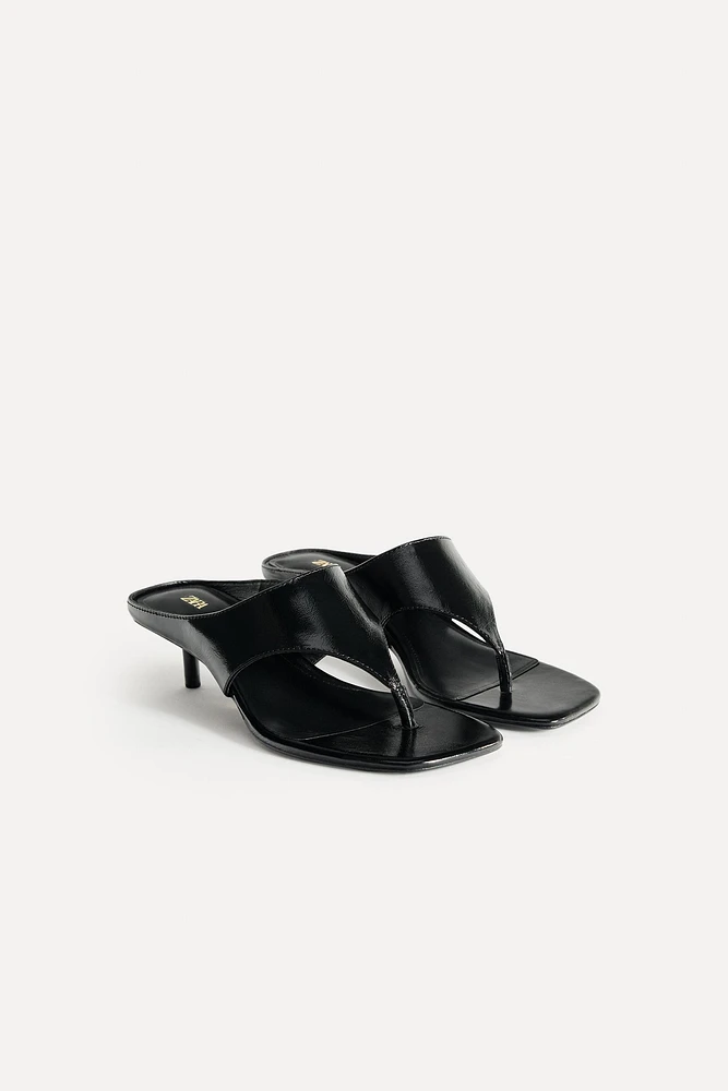 HIGH HEELED LEATHER SANDALS 50TH ANNIVERSARY