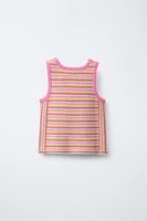 TOP EN MAILLE RAYURES